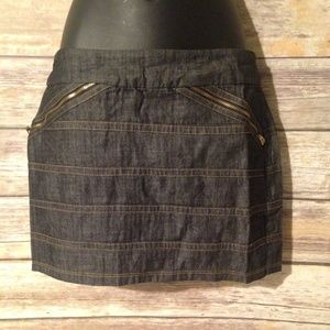 New Women's Dark Denim Mini Skirt